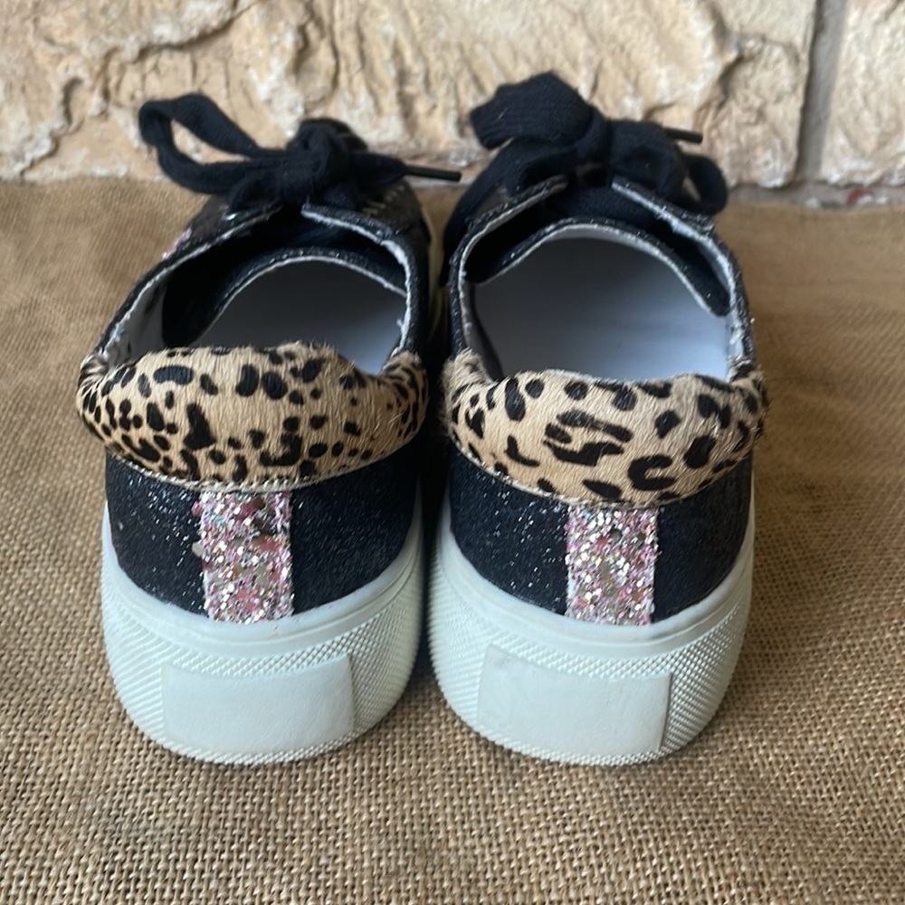 Mia marlowe Shoe Star Glitter sneakers, Black & Pink Size 7 1/2 Sold Out - Picture 8 of 16